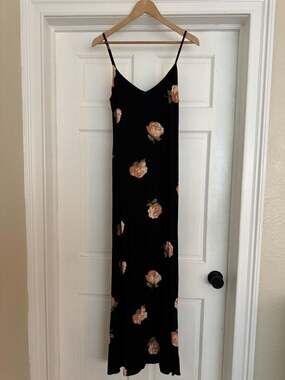 Reformation Vollare Floral Maxi Slip Dress